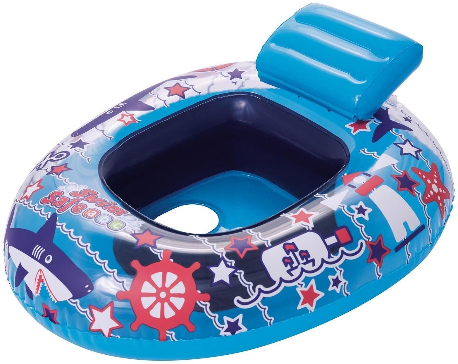 Круг для плавания с сиденьем «Лодочка», 76 х 65 см, от 6-18 мес, цвета МИКС, 34126 Bestway