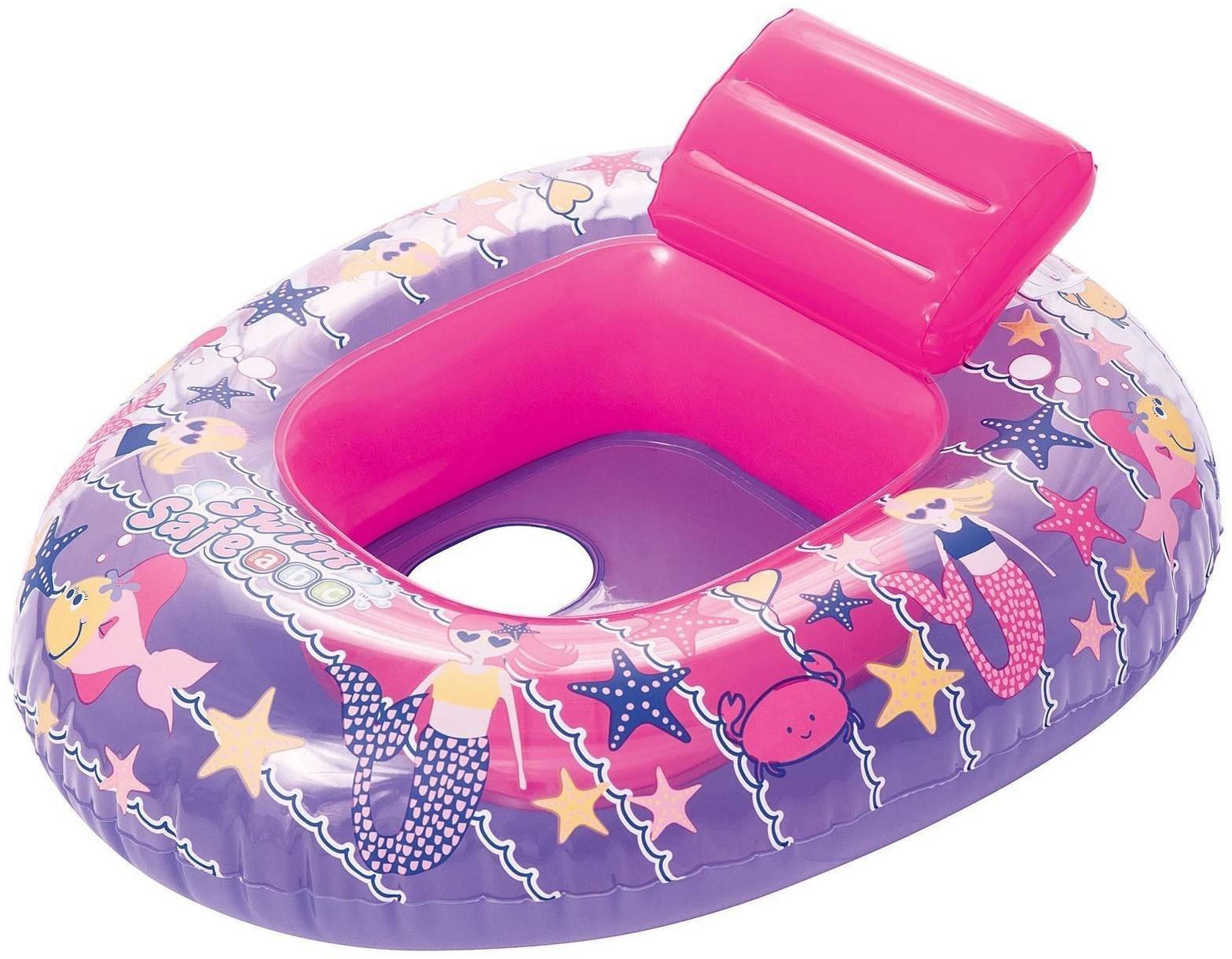 Круг для плавания с сиденьем «Лодочка», 76 х 65 см, от 6-18 мес, цвета МИКС, 34126 Bestway