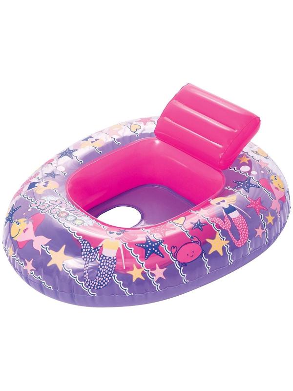 Круг для плавания с сиденьем «Лодочка», 76 х 65 см, от 6-18 мес, цвета МИКС, 34126 Bestway