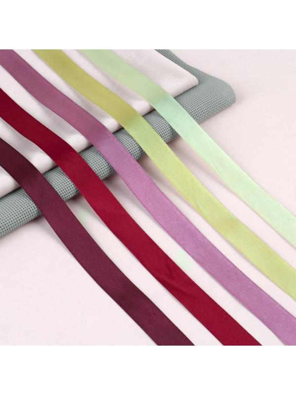 Набор атласных лент «Осенний», 5 шт, размер 1 ленты: 20 мм × 23 ± 1 м