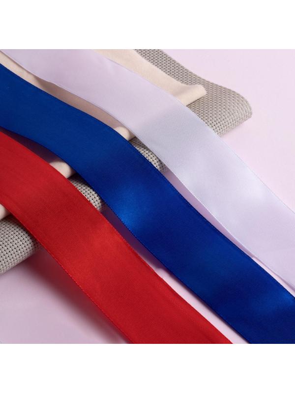 Набор атласных лент, 3 шт, размер 1 ленты: 40 мм × 23 ± 1 м, триколор