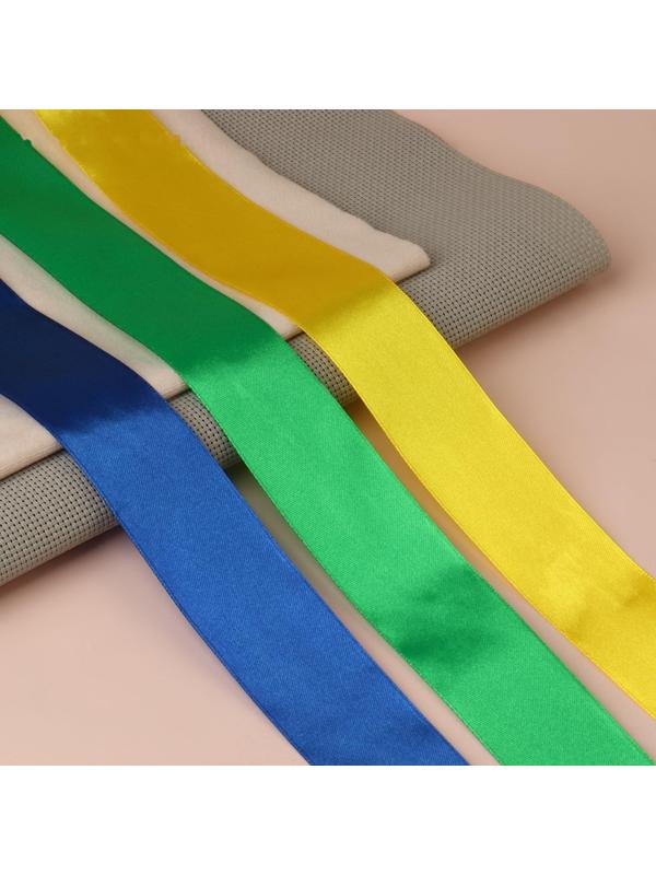 Набор атласных лент «Солнечный», 3 шт, размер 1 ленты: 40 мм × 23 ± 1 м