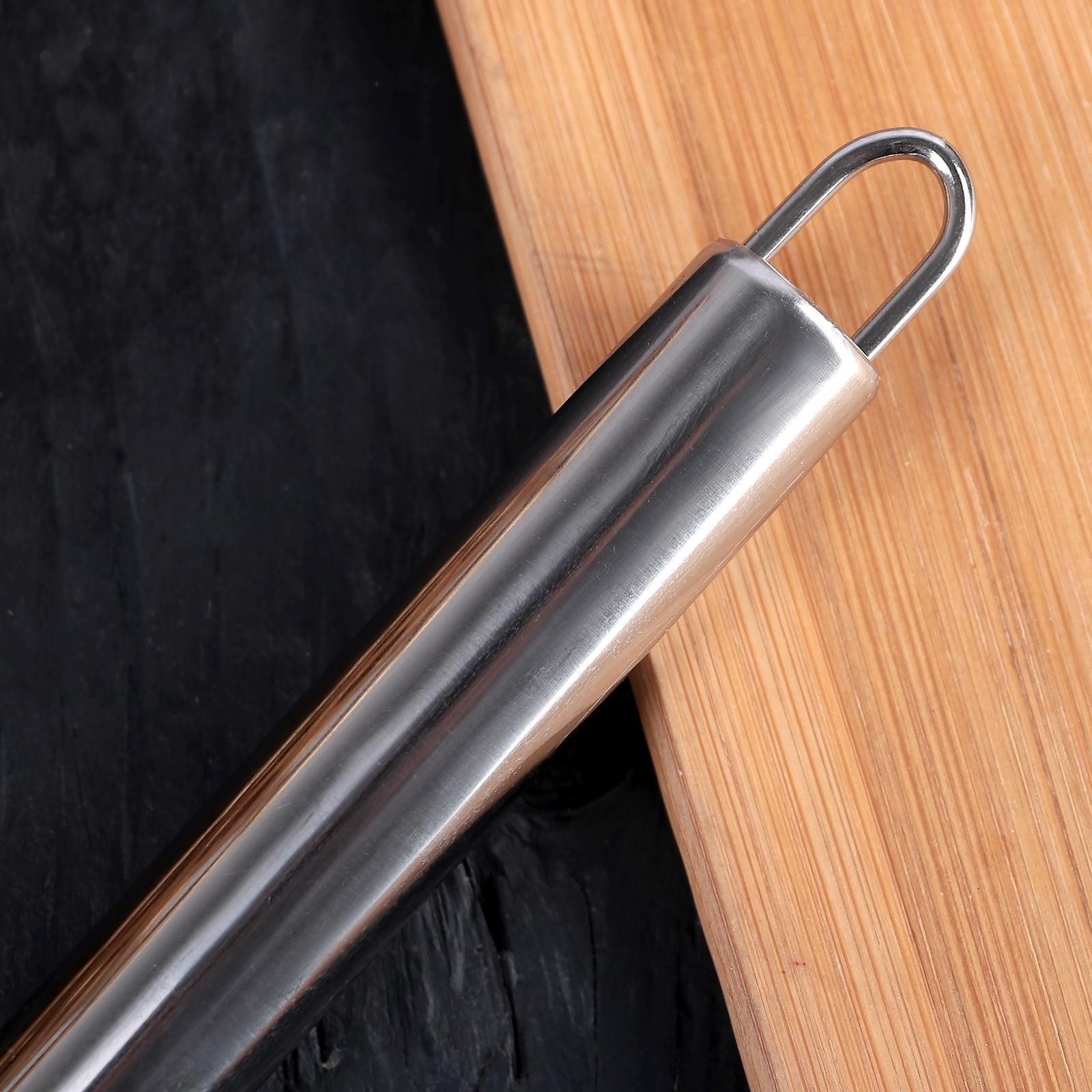 Нож для теста и пиццы Доляна «Металлик», 2 лезвия, 18 см, цвет хромированный