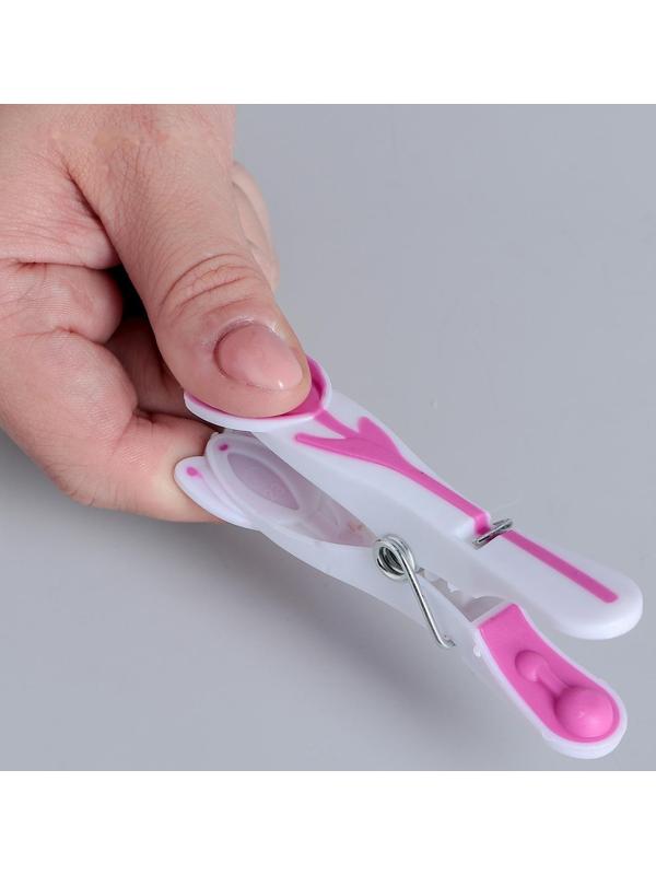 Прищепки бельевые «Тюльпаны», 8,5 см, 12 шт, цвет МИКС