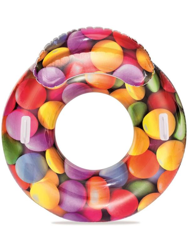 Круг-шезлонг для плавания «Леденец», 118 х 117 см, 43186 Bestway