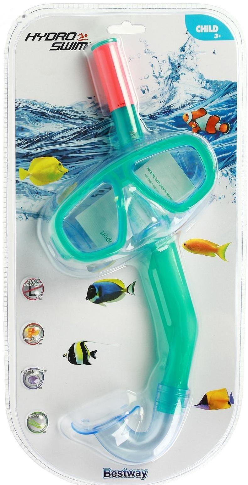 Набор для плавания Fun, маска, трубка, от 3 лет, цвета МИКС, 24018 Bestway