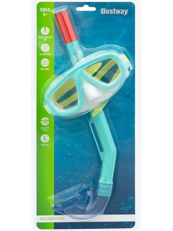 Набор для плавания Fun, маска, трубка, от 3 лет, цвета МИКС, 24018 Bestway