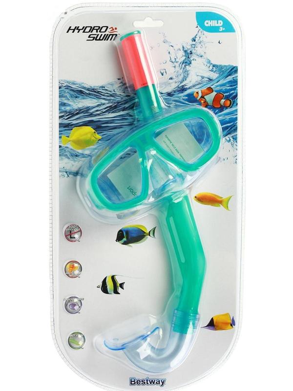 Набор для плавания Fun, маска, трубка, от 3 лет, цвета МИКС, 24018 Bestway
