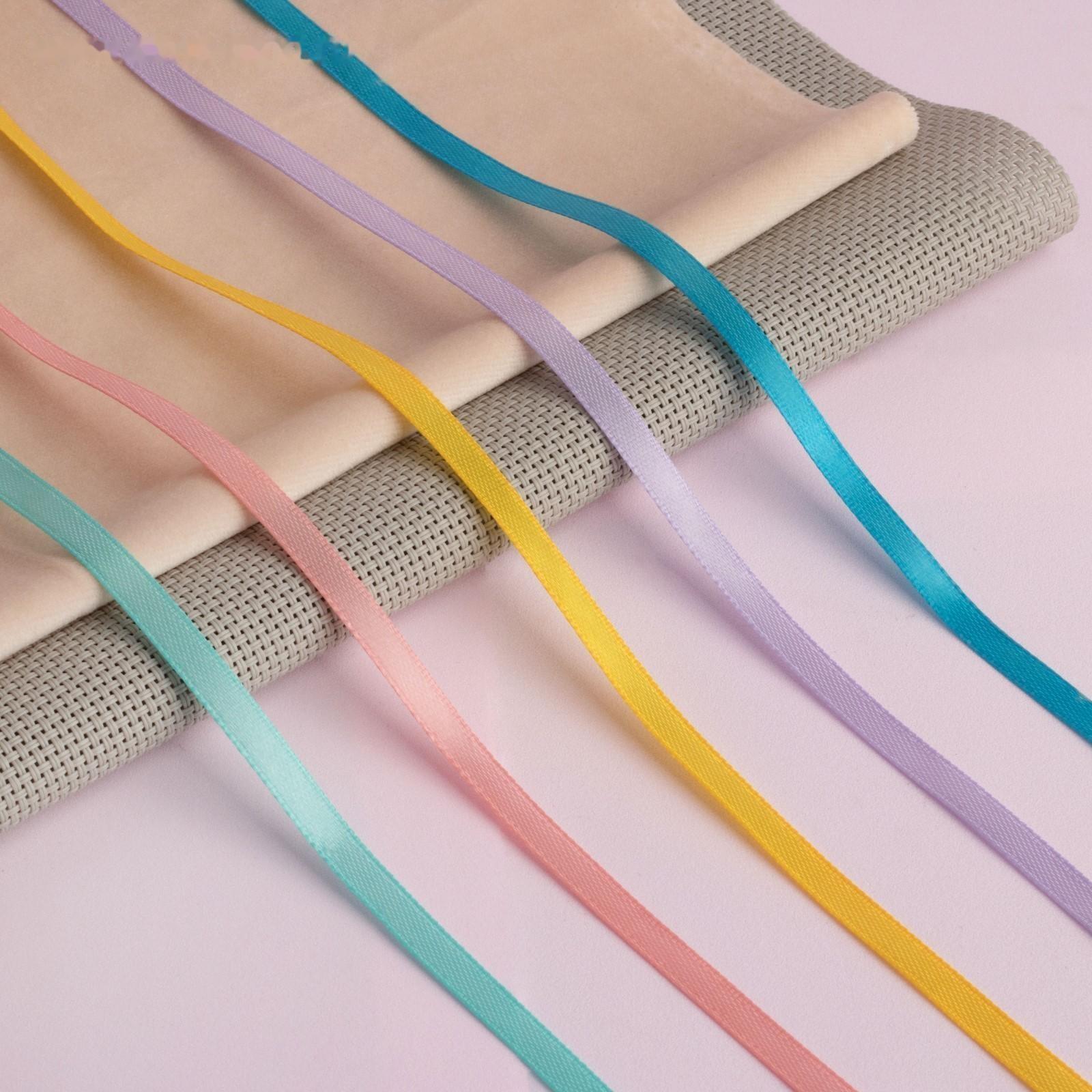 Набор атласных лент «Весенний», 5 шт, размер 1 ленты: 6 мм × 23 ± 1 м