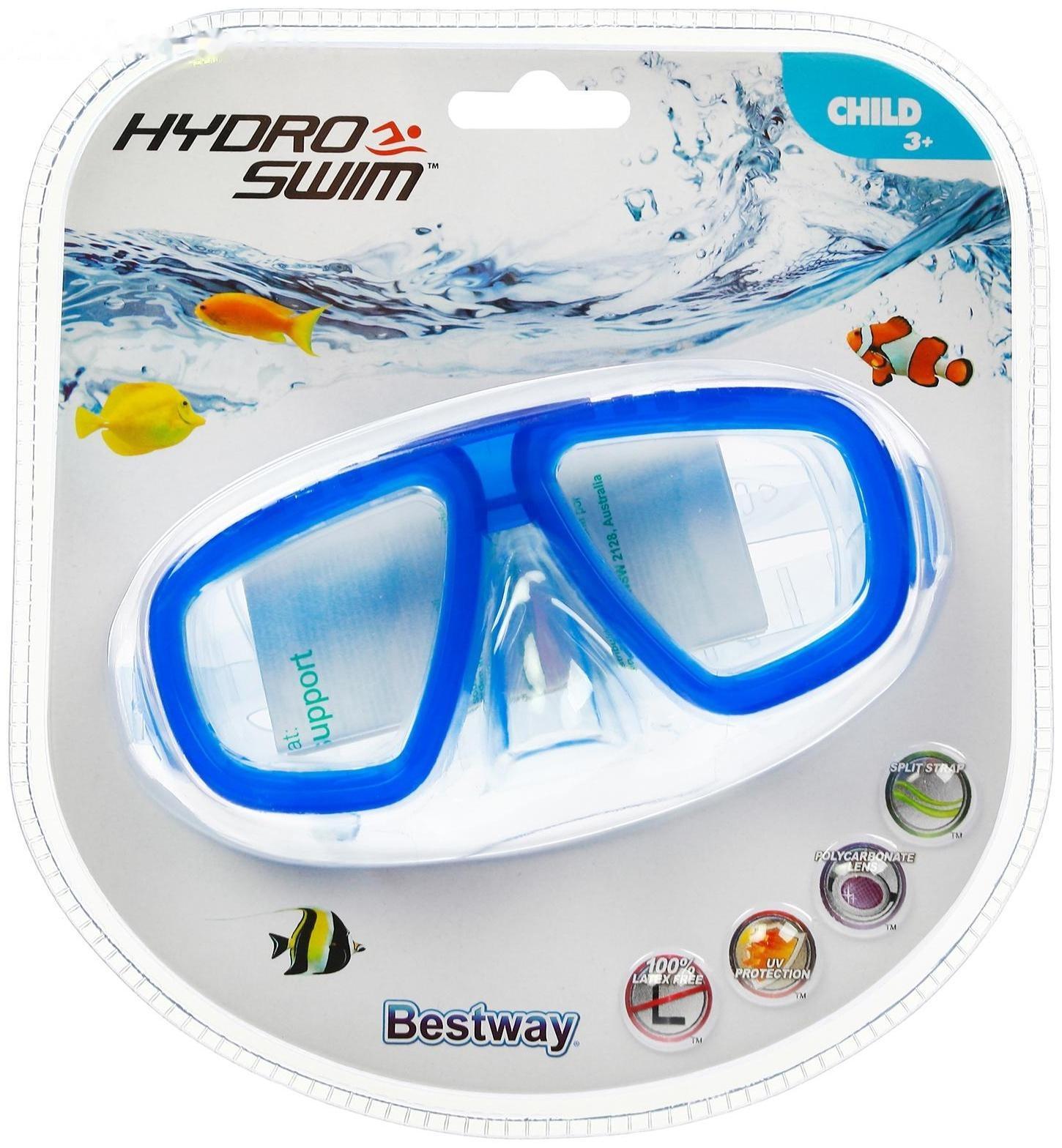 Маска для плавания Lil' Caymen, от 3 лет, цвета МИКС, 22011 Bestway