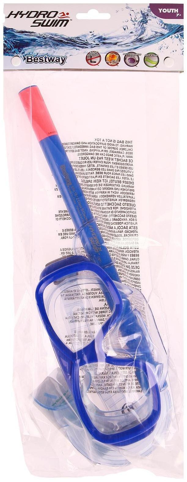 Набор для плавания Essential Freestyle, маска, трубка, от 7 лет, цвета МИКС, 24035 Bestway