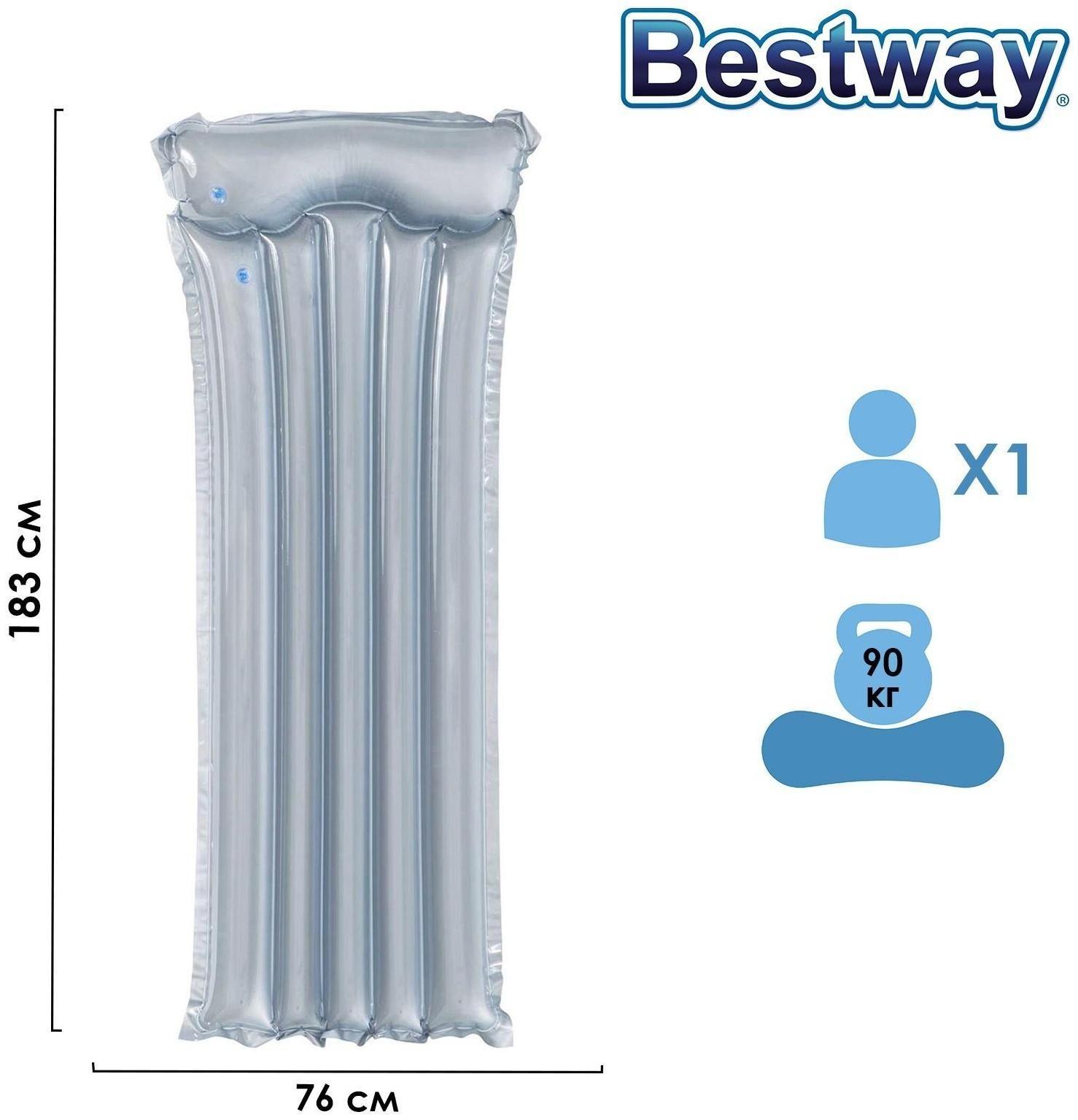 Матрас для плавания, 183 х 76 см, цвета МИКС, 44013 Bestway