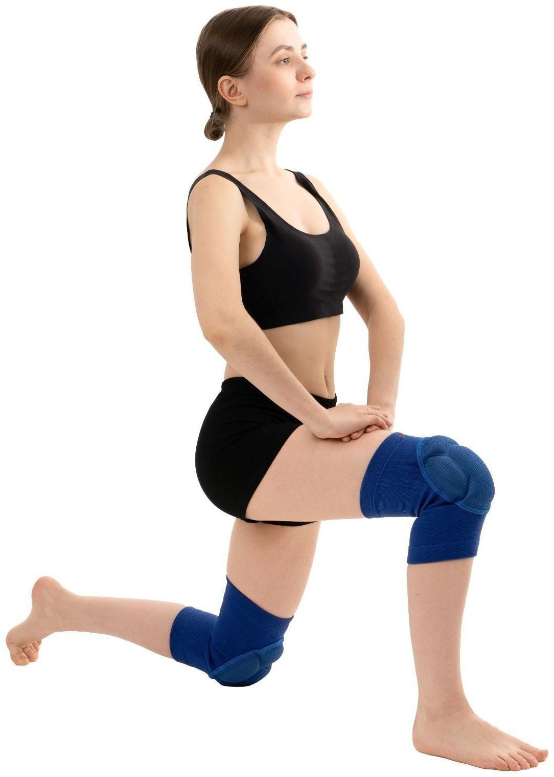 Наколенники волейбольные, размер М, цвет синий