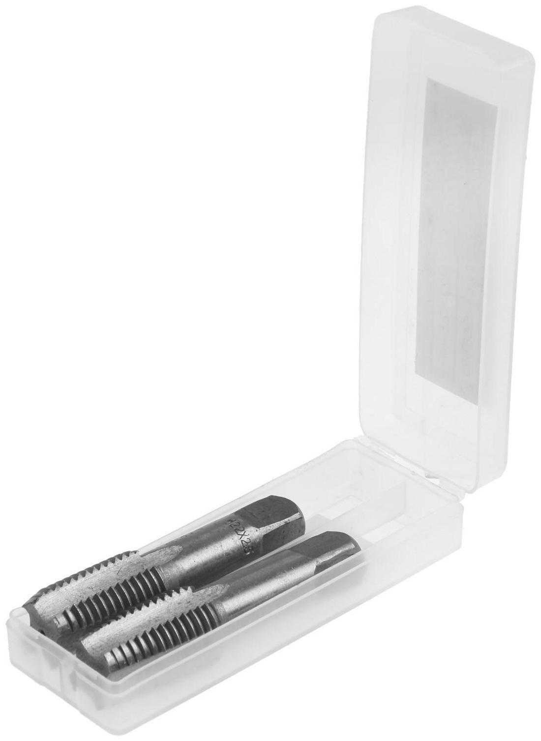 Метчики метрические ручные ТУНДРА, М22 х 2.5 мм, комплект из 2 шт.