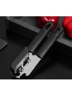 Консервный нож-открывалка Доляна «Краски», 2 в 1, 19×6 см, цвет МИКС