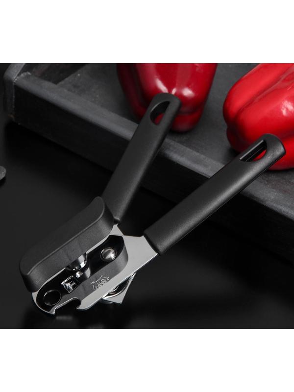 Консервный нож-открывалка Доляна «Краски», 2 в 1, 19×6 см, цвет МИКС