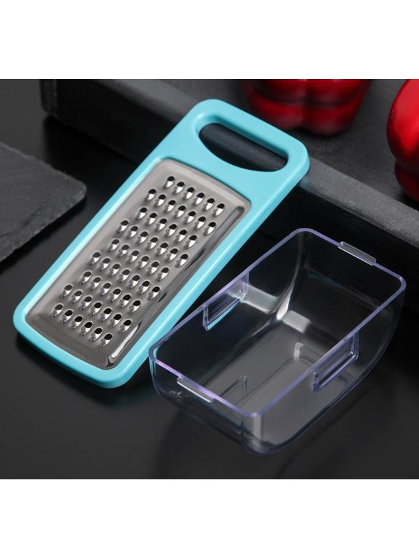 Тёрка с контейнером для детского питания Доляна «Алиса», 13×6×4 см, АБС-пластик, цвет МИКС