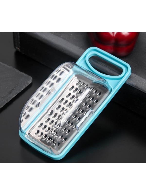 Тёрка с контейнером для детского питания Доляна «Алиса», 13×6×4 см, АБС-пластик, цвет МИКС