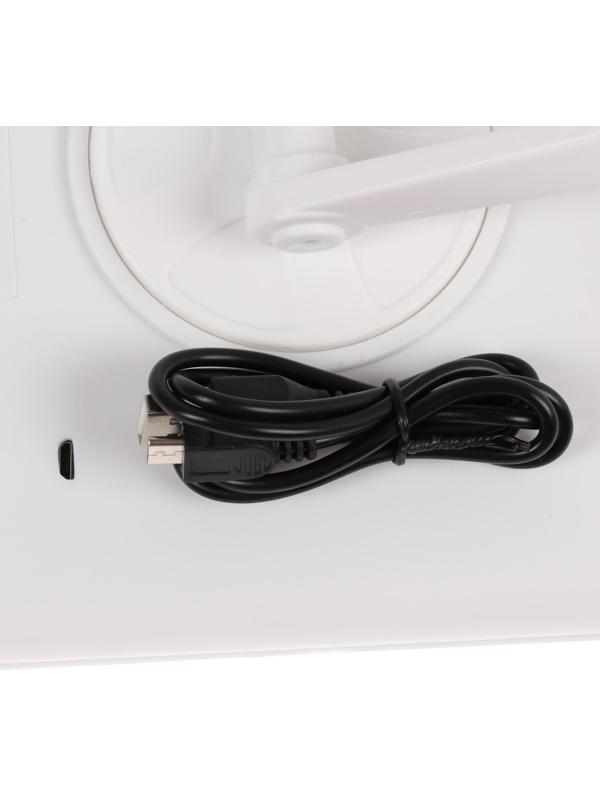 Зеркало LuazON KZ-07, подсветка, 30×18×7 см, 22 диода, 4хААА, (не в комплекте), белое