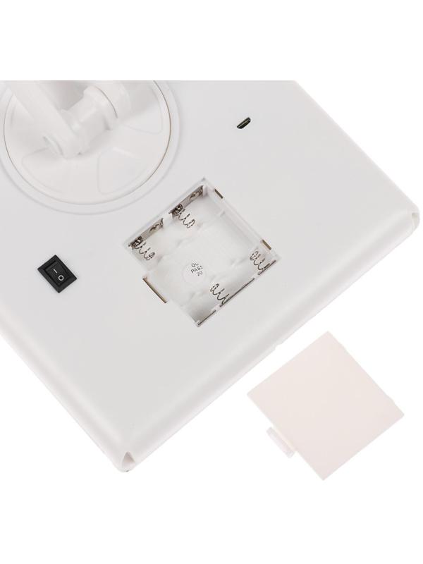 Зеркало LuazON KZ-07, подсветка, 30×18×7 см, 22 диода, 4хААА, (не в комплекте), белое