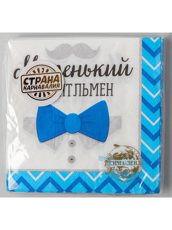 Cалфетки «Маленький джентльмен», 25х25 см, набор 20 шт.