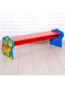 Скамейка детская «Черепаха», цвет красный и синий