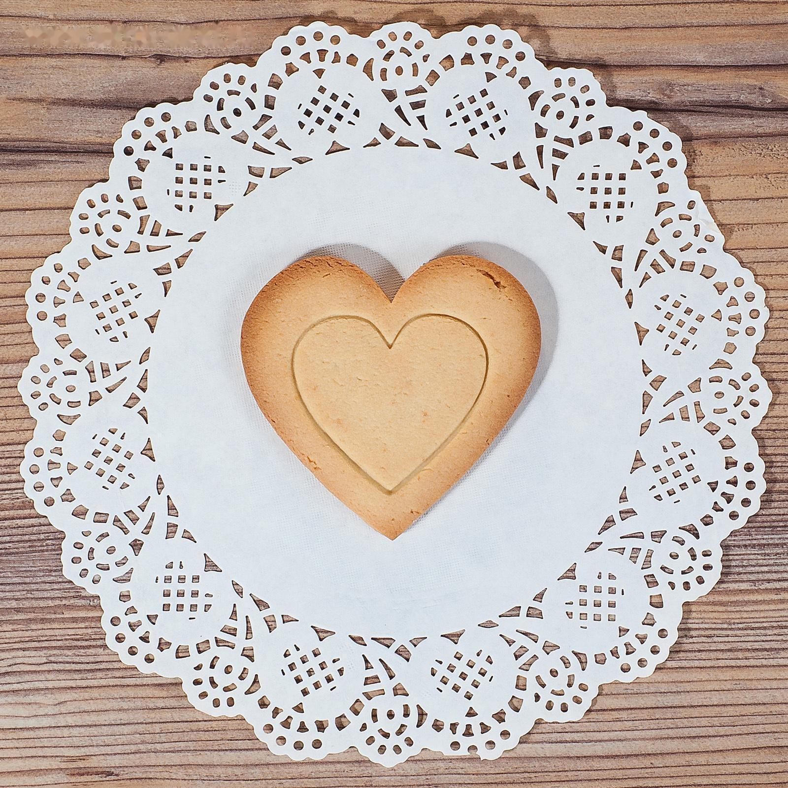 Форма для вырезки теста «Сердце», 6,3×6,6×1,5 см, цвет красный