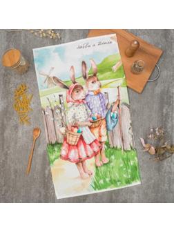 Полотенце пасхальное Этель «Любви и тепла» 40х73 см, 100% хл, саржа 190 гр/м2