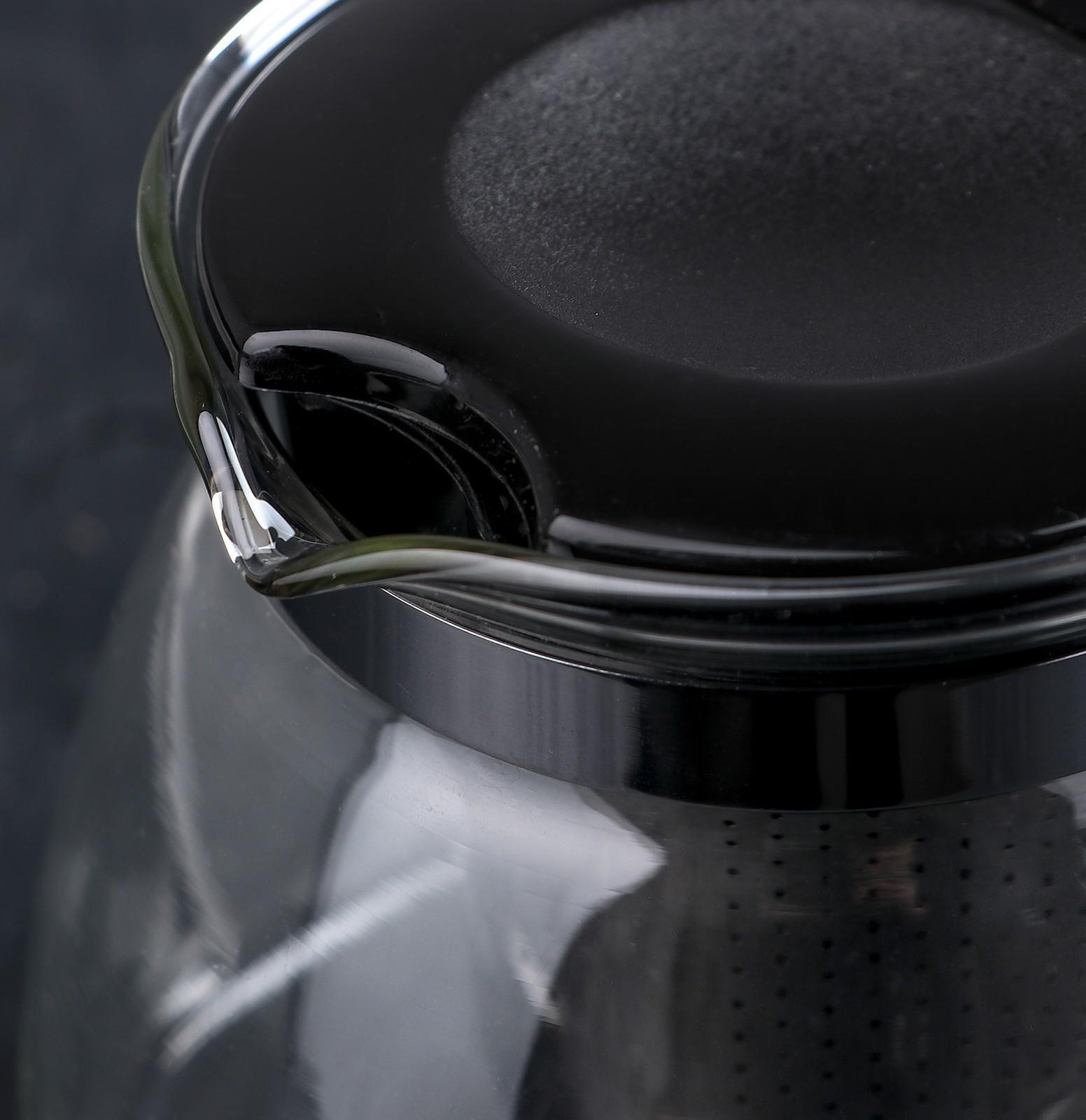 Чайник стеклянный заварочный «Джулиан», 700 мл, с металлическим ситом, цвет МИКС