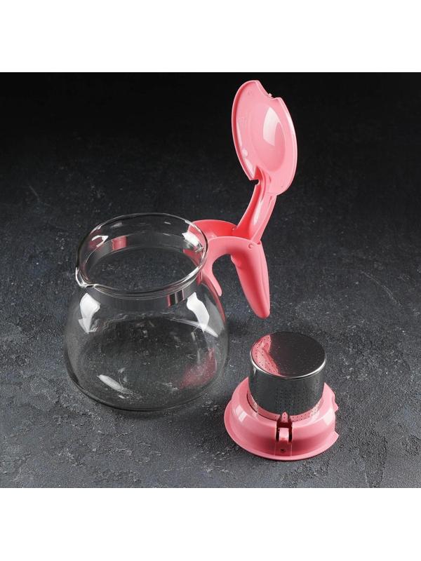 Чайник стеклянный заварочный «Джулиан», 700 мл, с металлическим ситом, цвет МИКС