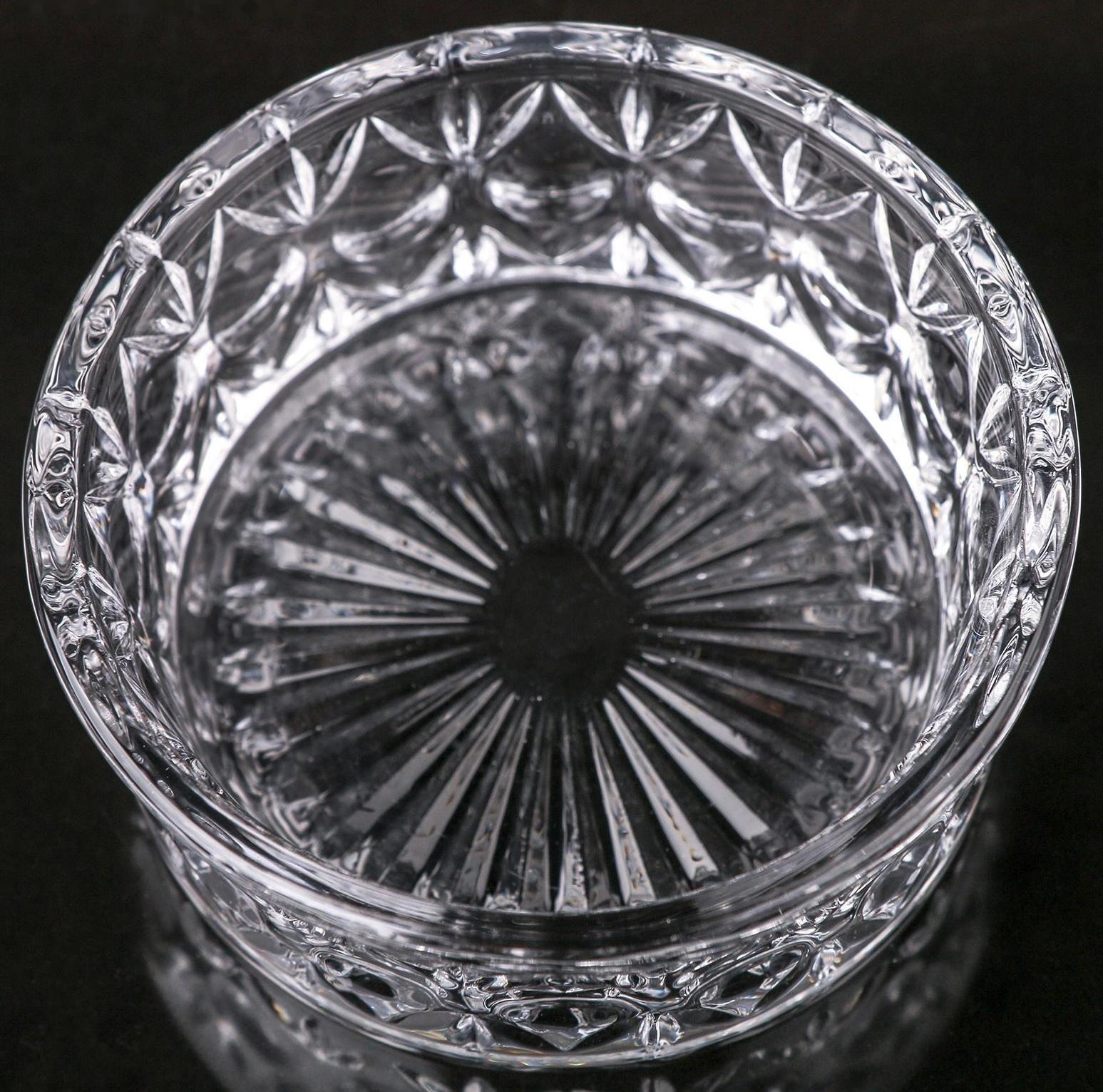 Сахарница стеклянная «Круги», 250 мл, 10,5×10,5 см, с крышкой