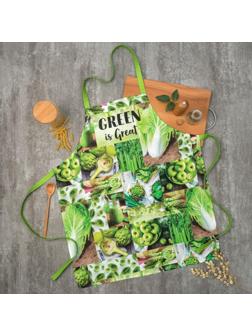Фартук Этель GREEN 70х60 см, 100% хлопок, саржа 190 гр/м²