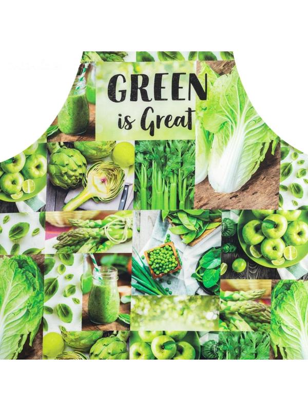 Фартук Этель GREEN 70х60 см, 100% хлопок, саржа 190 гр/м²