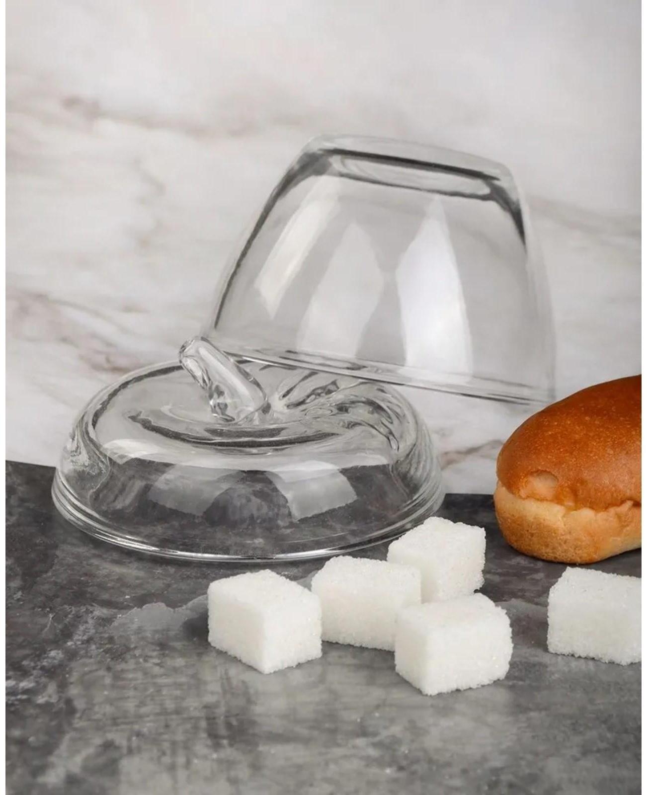 Сахарница стеклянная «Яблоко», 300 мл, 10×11 см