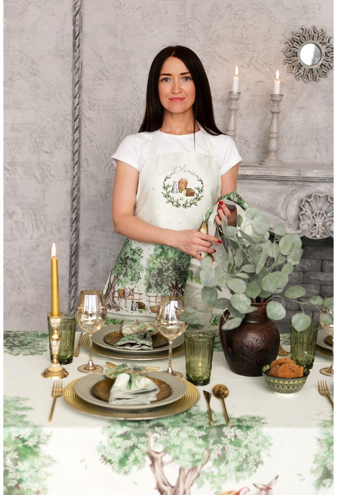 Фартук «Этель: Olivia» 70х60 см, 100% хлопок, саржа 190 гр/м²