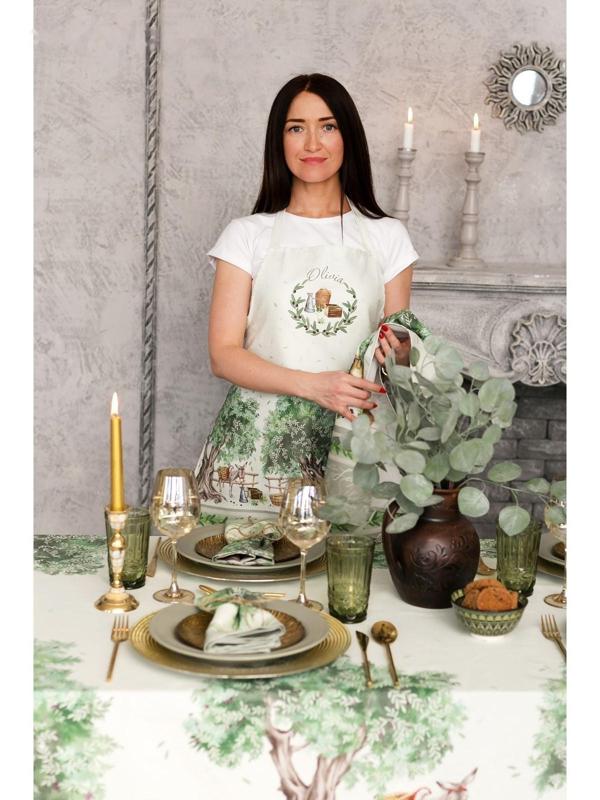 Фартук «Этель: Olivia» 70х60 см, 100% хлопок, саржа 190 гр/м²