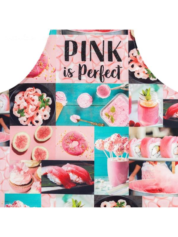 Фартук Этель PINK 70х60 см, 100% хлопок, саржа 190 гр/м²