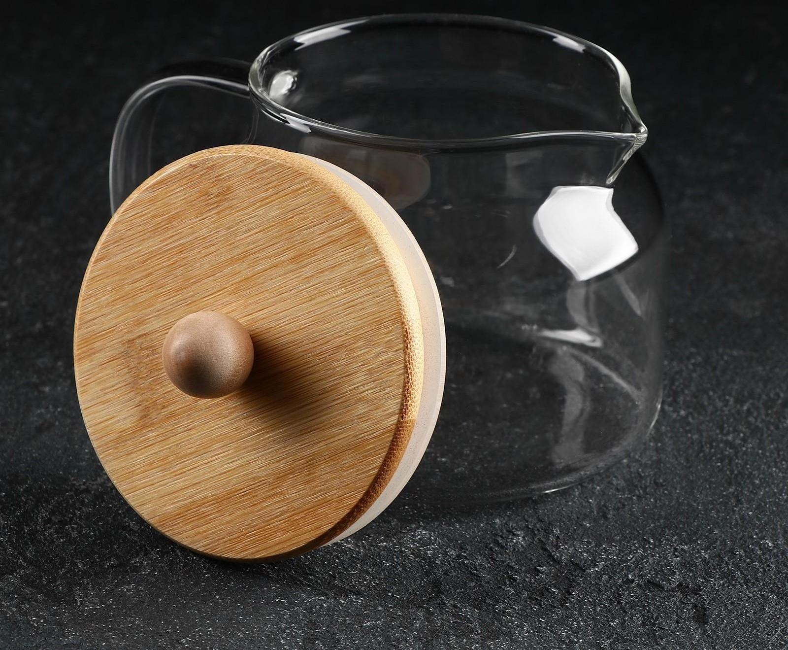 Чайник стеклянный заварочный Magistro «Эко», 400 мл, без сита