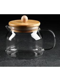 Чайник стеклянный заварочный Magistro «Эко», 400 мл, без сита