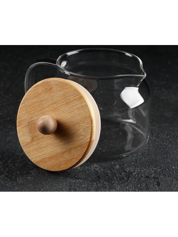 Чайник стеклянный заварочный Magistro «Эко», 400 мл, без сита