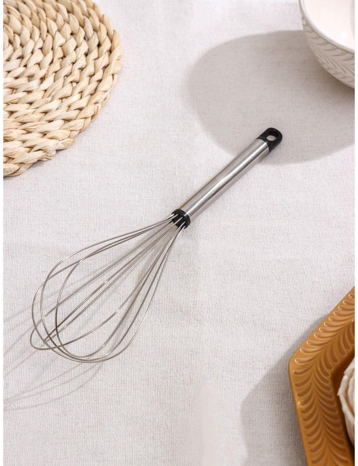 Венчик для взбивания Доляна «Помощник», 24 см, цвет серебристый