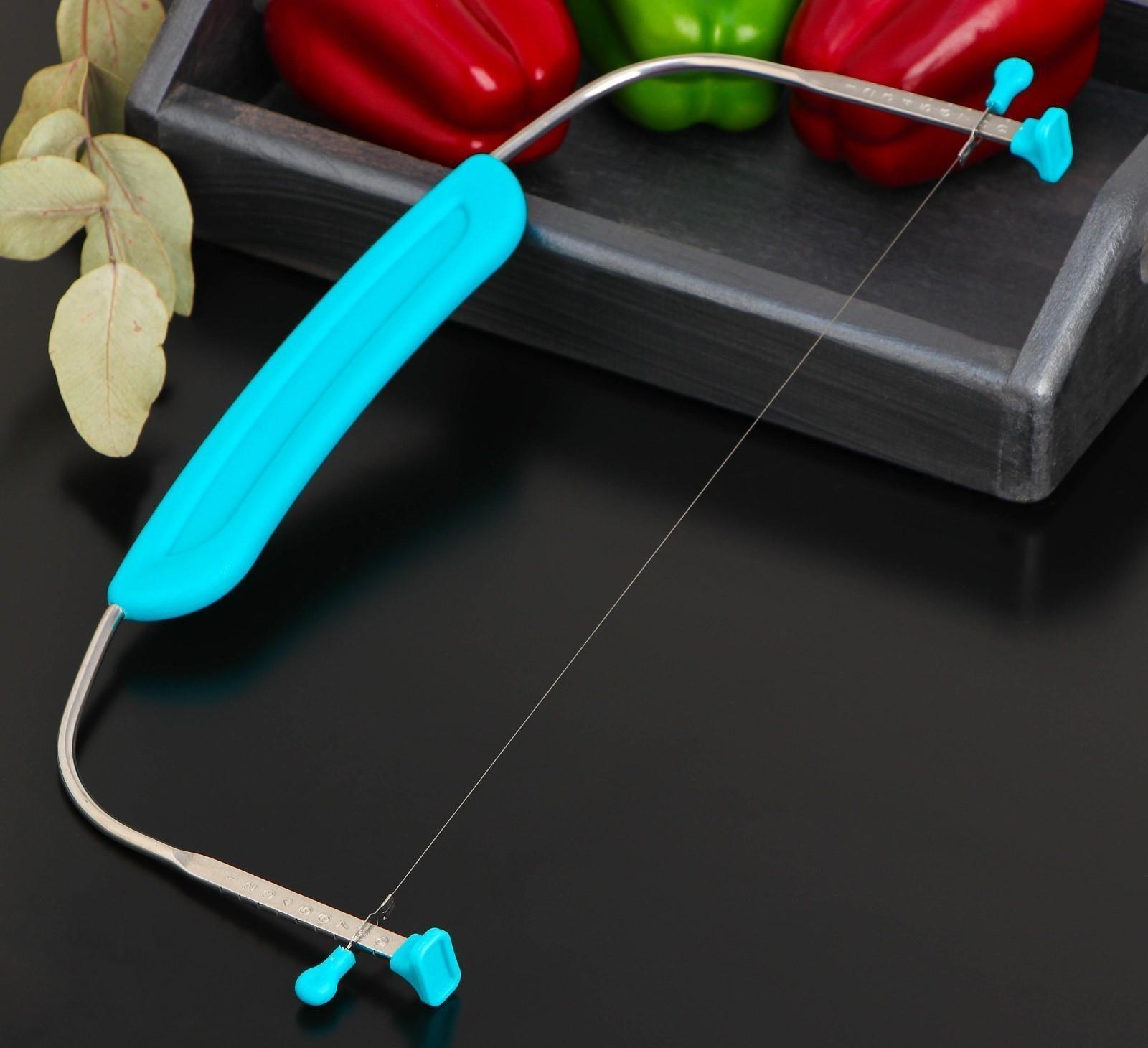 Струна для нарезки бисквита Доляна, 34×17×2,5 см, цвет МИКС