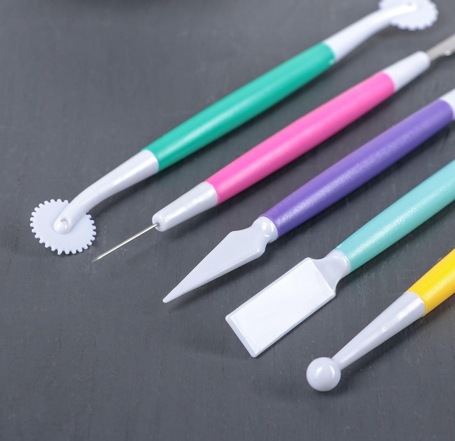 Набор для моделирования кондитерских украшений Доляна, 5 шт