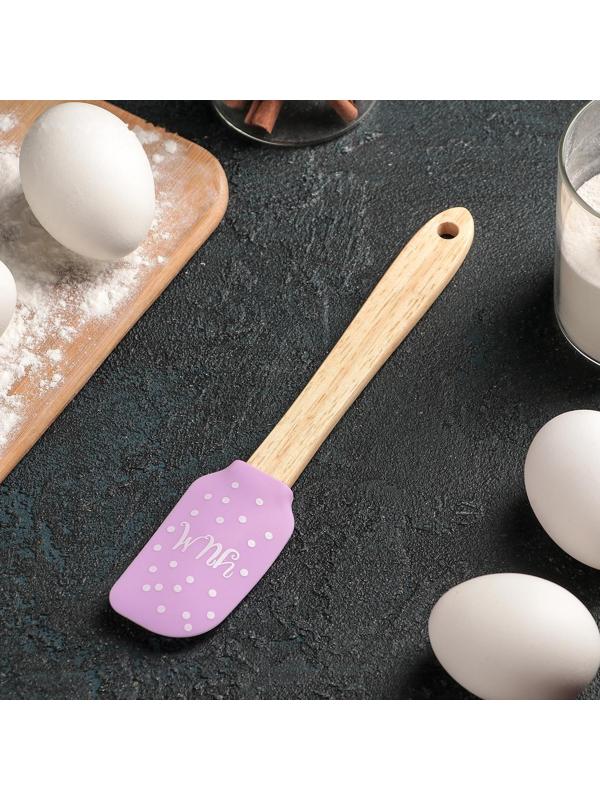 Лопатка Доляна Yum, 20 см, с декором, цвет МИКС