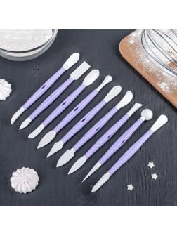 Набор для моделирования кондитерских украшений Доляна, 9 шт, цвет МИКС