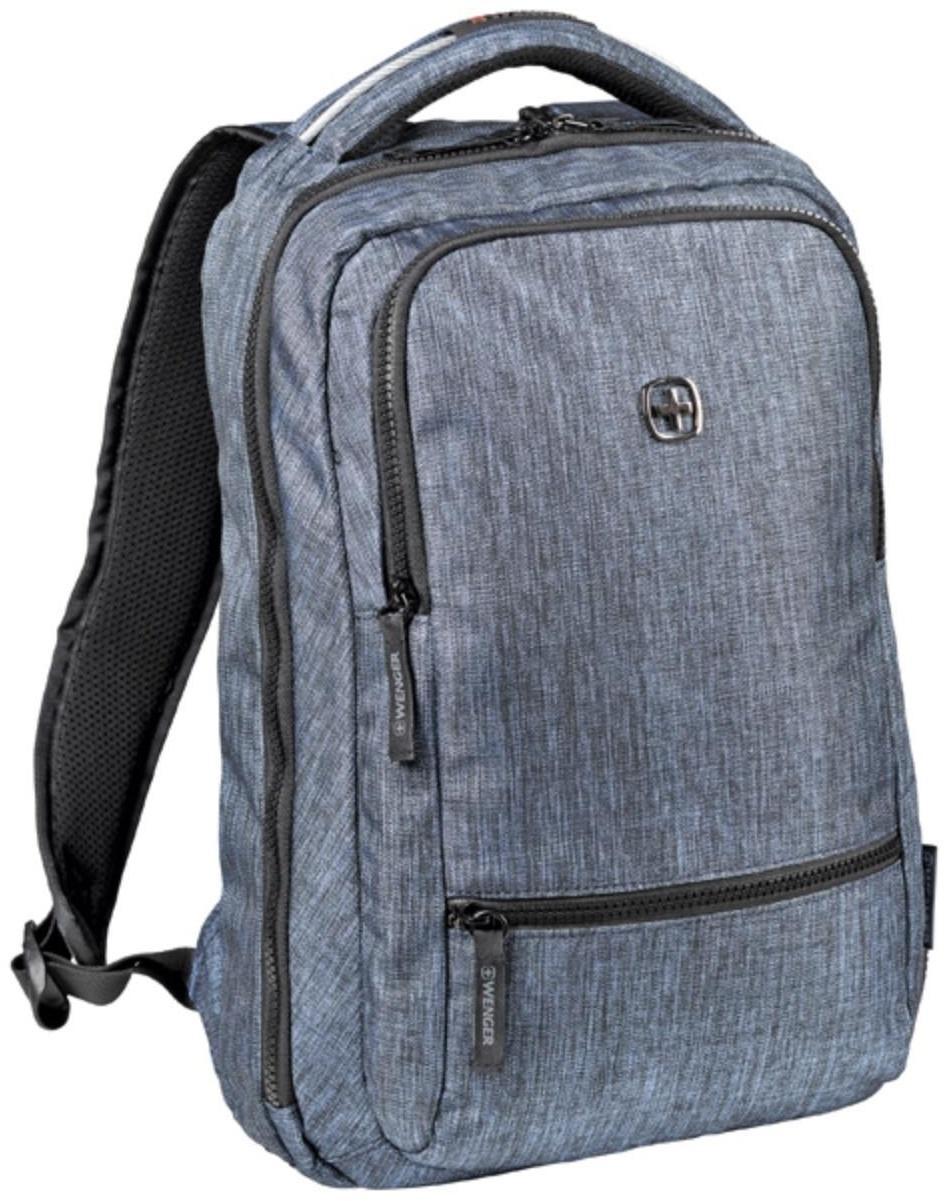 Рюкзак молодёжный Wenger, 41 х 26 х 19 см, 14 л, эргономичная спинка, синий