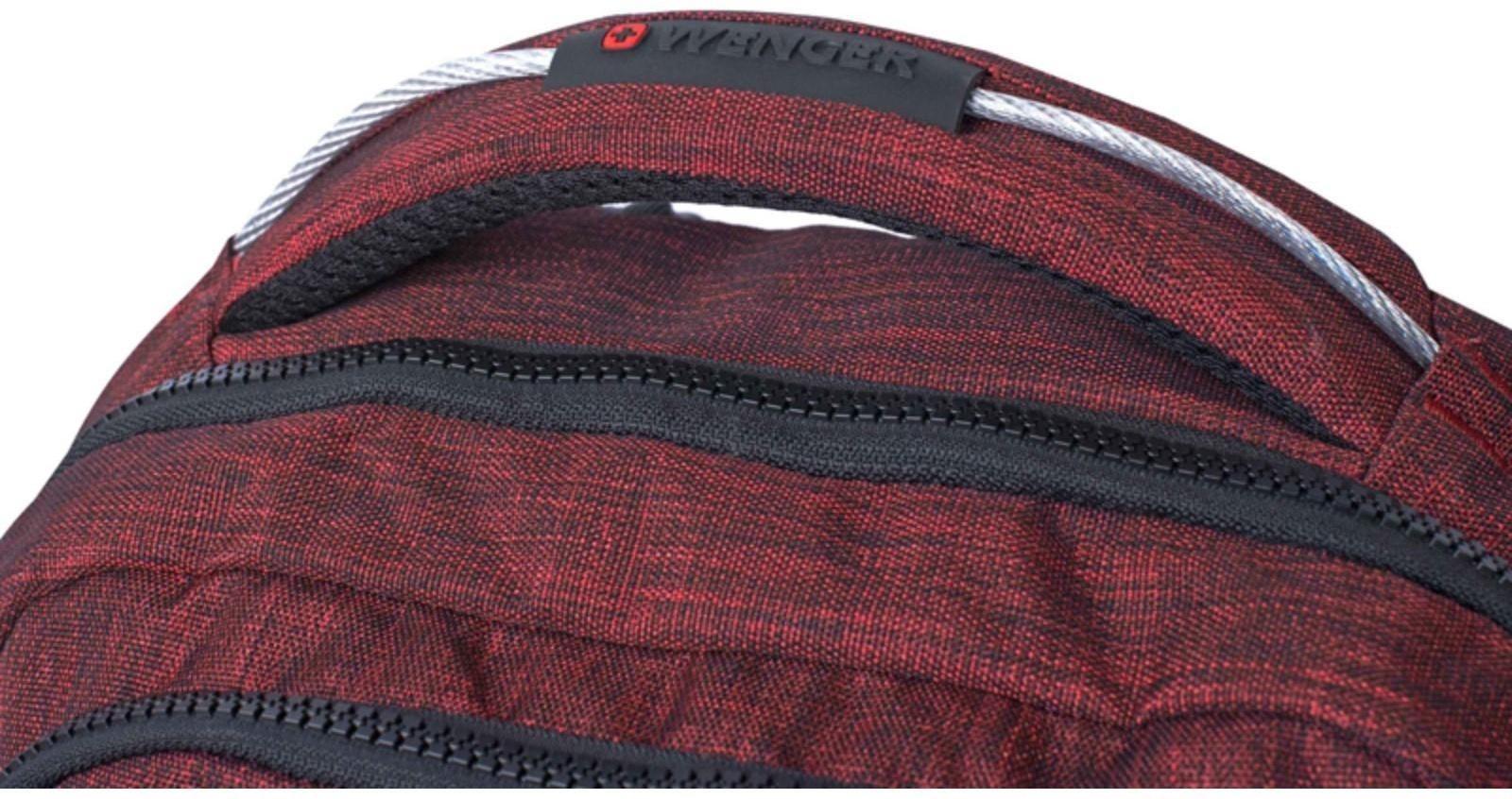 Рюкзак молодёжный Wenger, 41 х 26 х 19 см, 14л, эргономичная спинка, бордовый