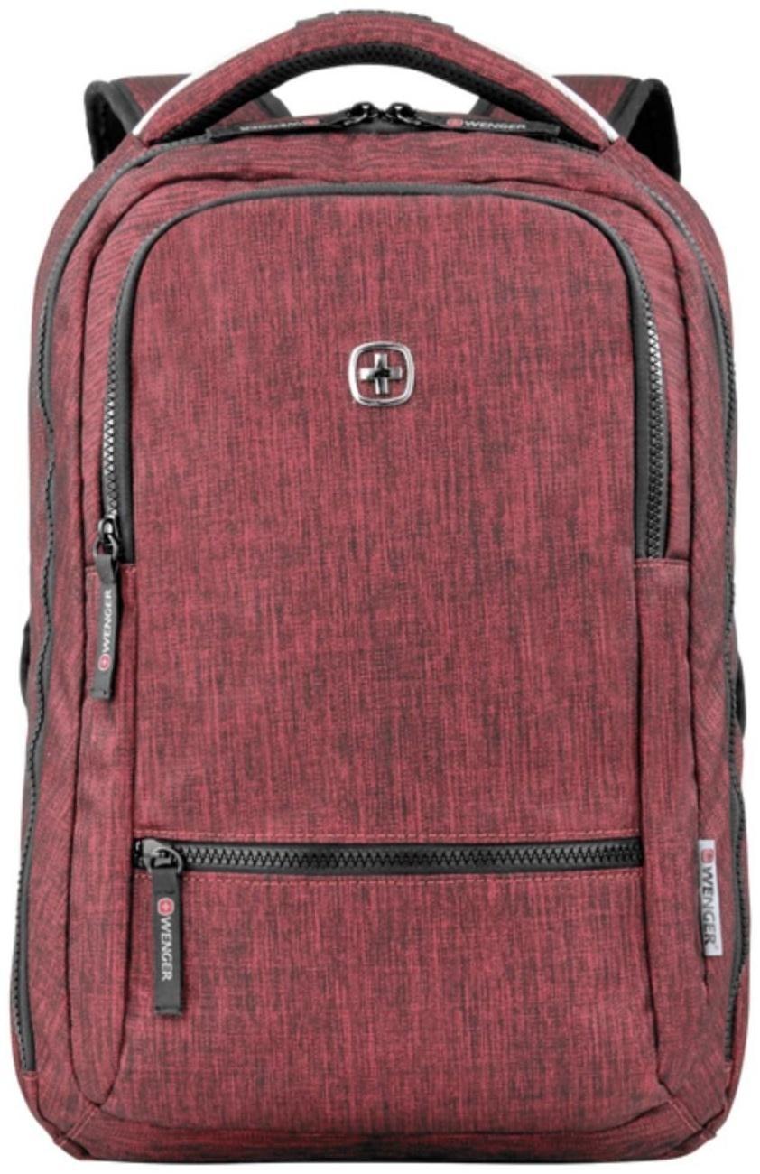 Рюкзак молодёжный Wenger, 41 х 26 х 19 см, 14л, эргономичная спинка, бордовый