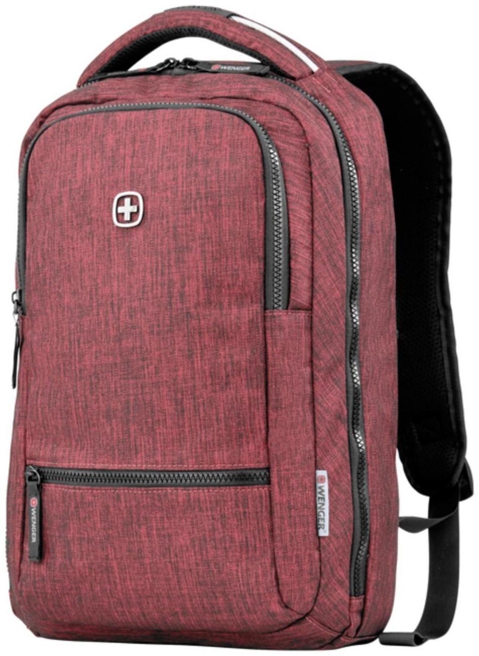 Рюкзак молодёжный Wenger, 41 х 26 х 19 см, 14л, эргономичная спинка, бордовый