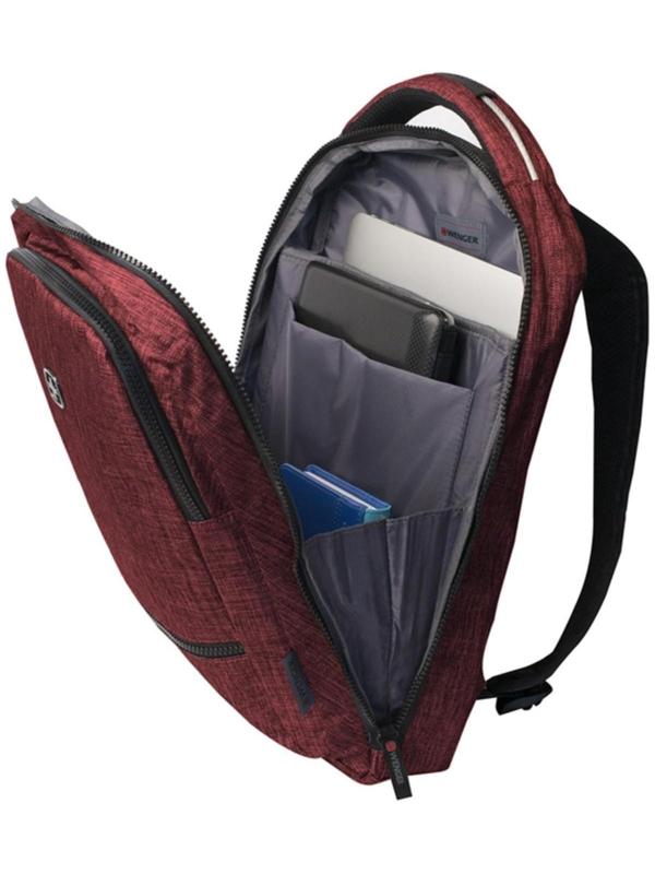 Рюкзак молодёжный Wenger, 41 х 26 х 19 см, 14л, эргономичная спинка, бордовый